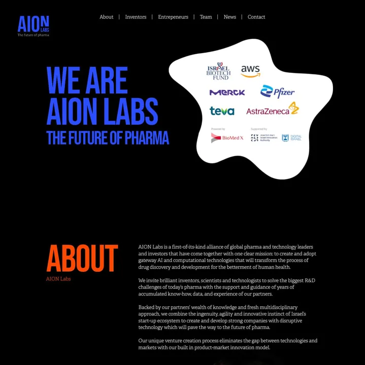 AION Labs — Launch — website preview