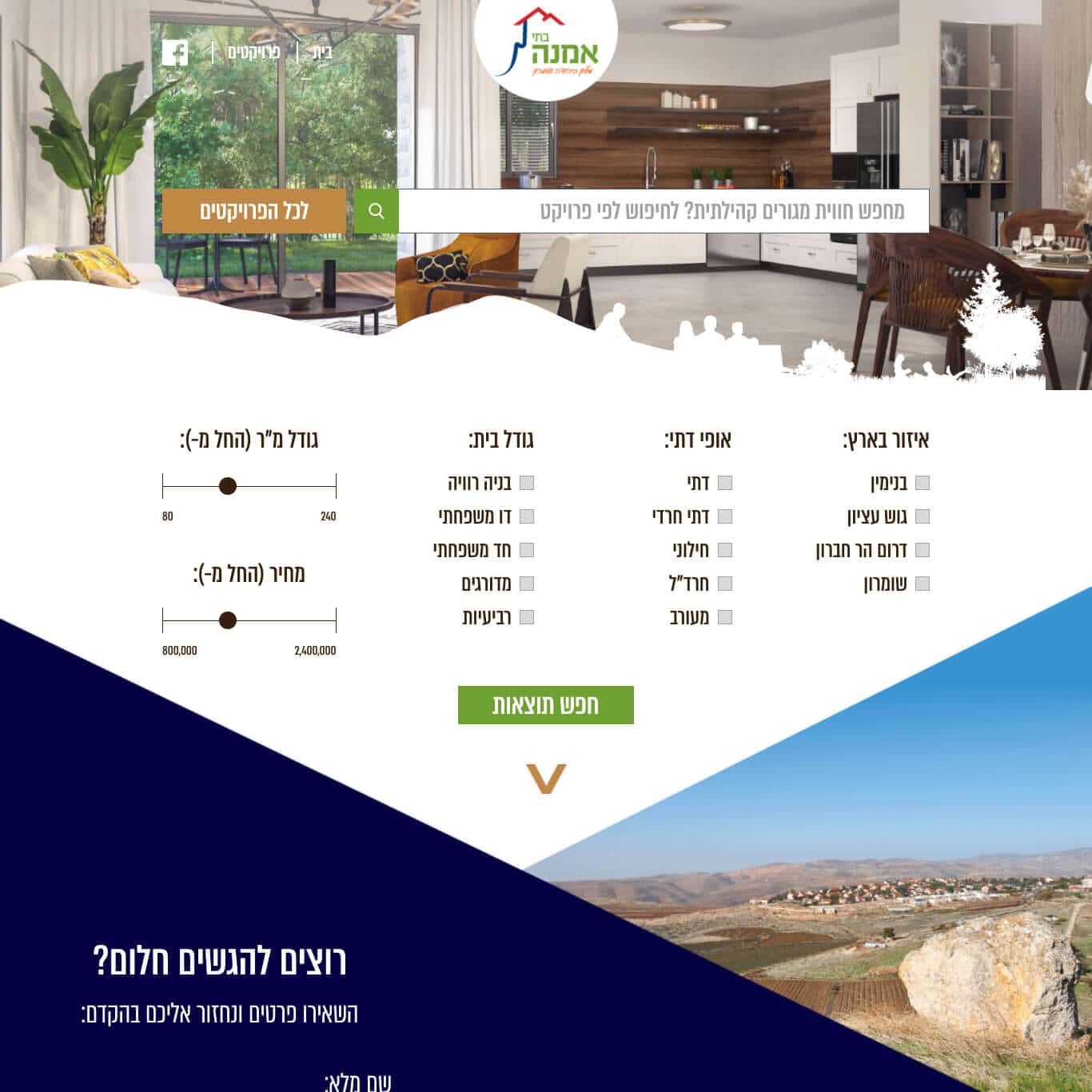 Amana Homes — website preview