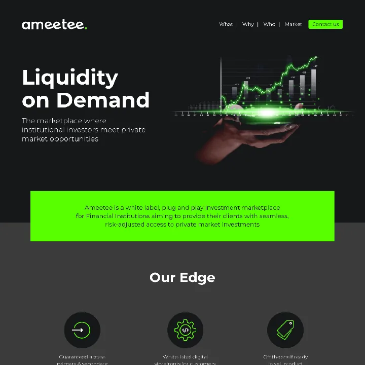 Ameetee — website preview