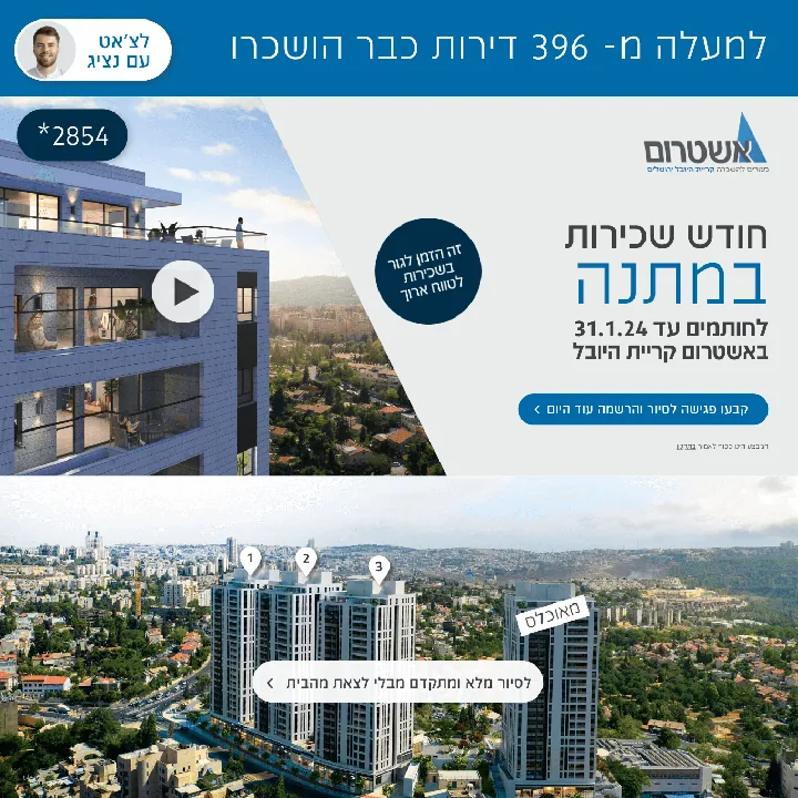 Ashtrom Kiryat HaYovel — website preview
