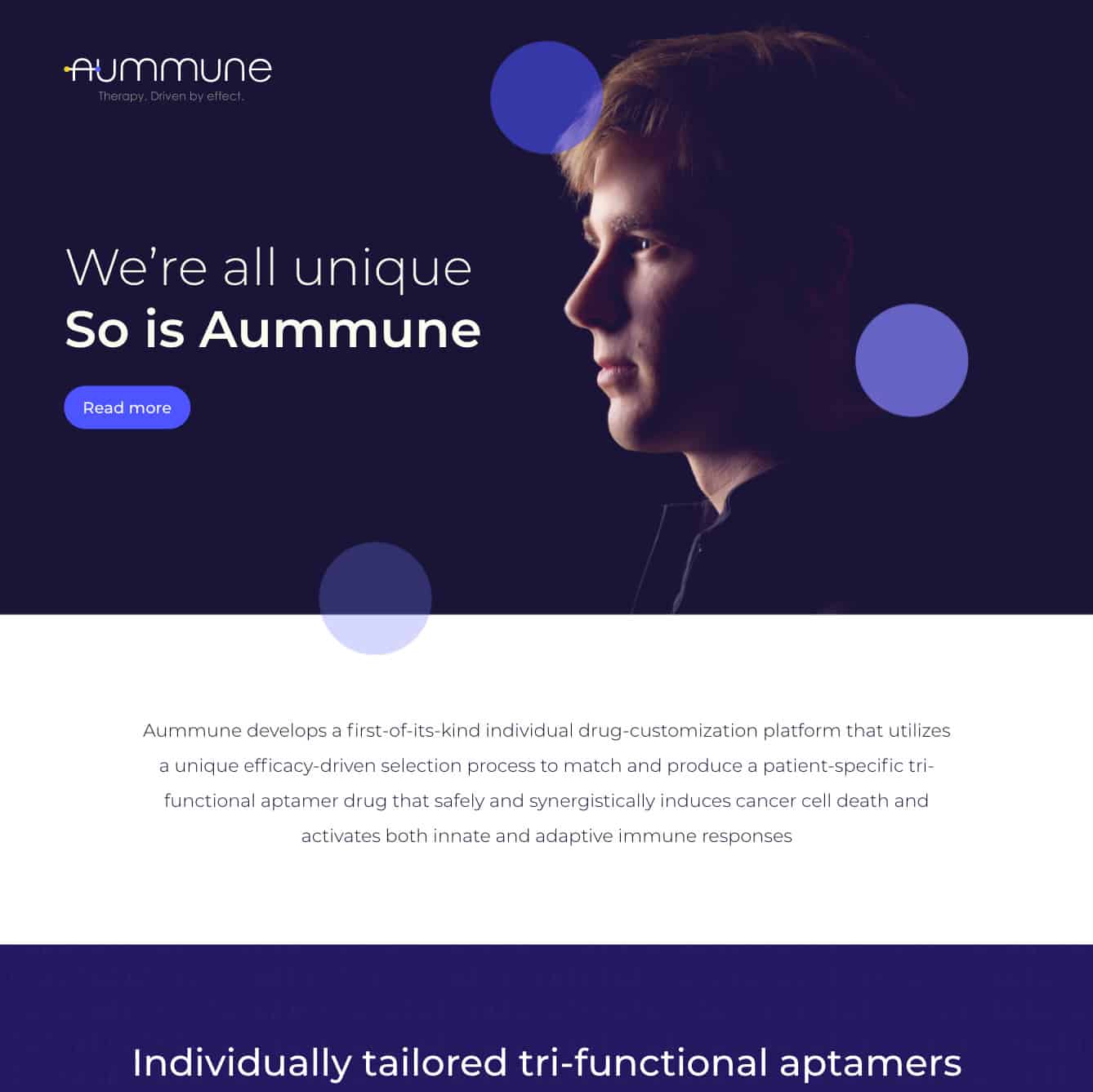 Aummune — website preview