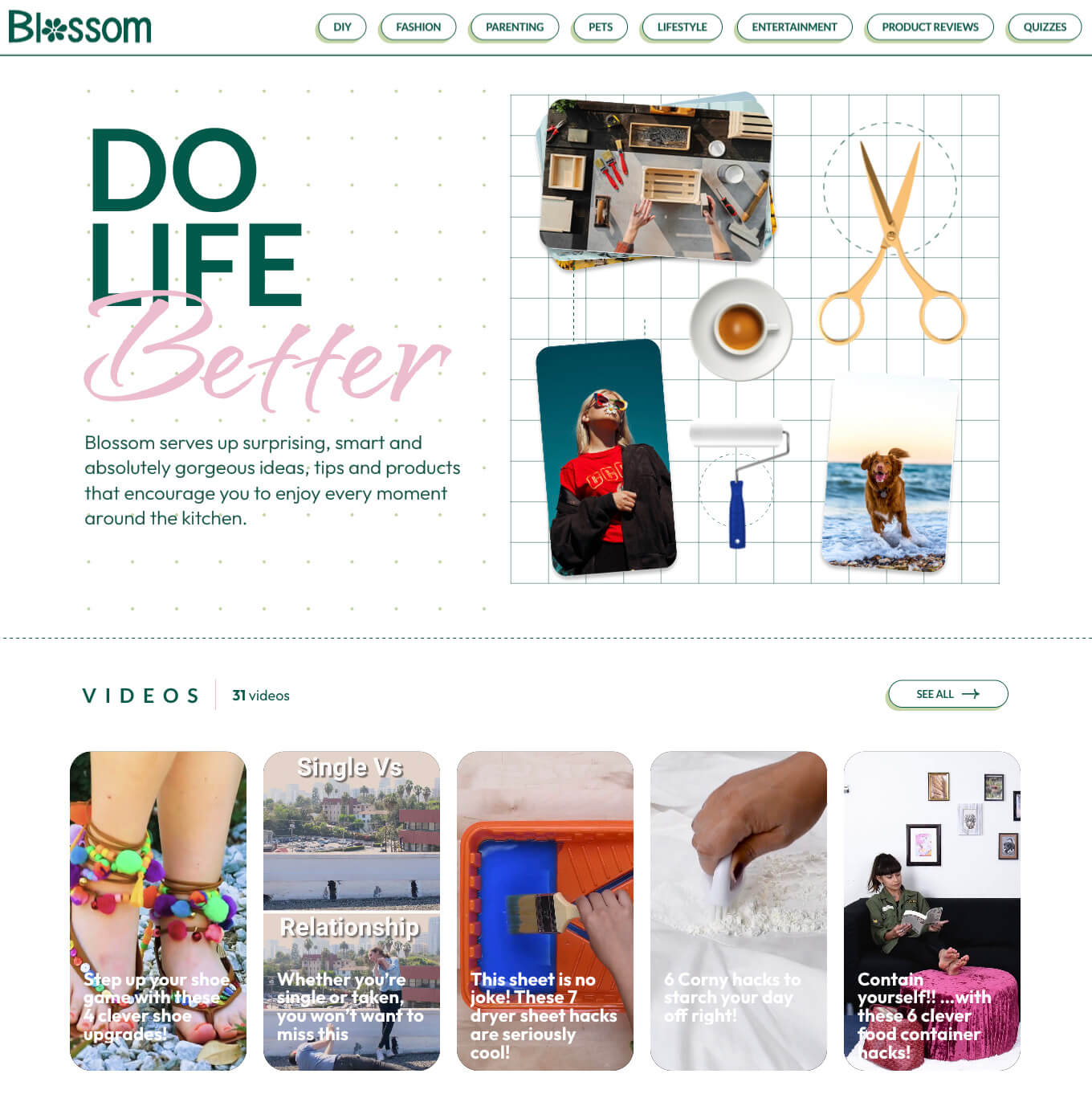 Blossom — website preview