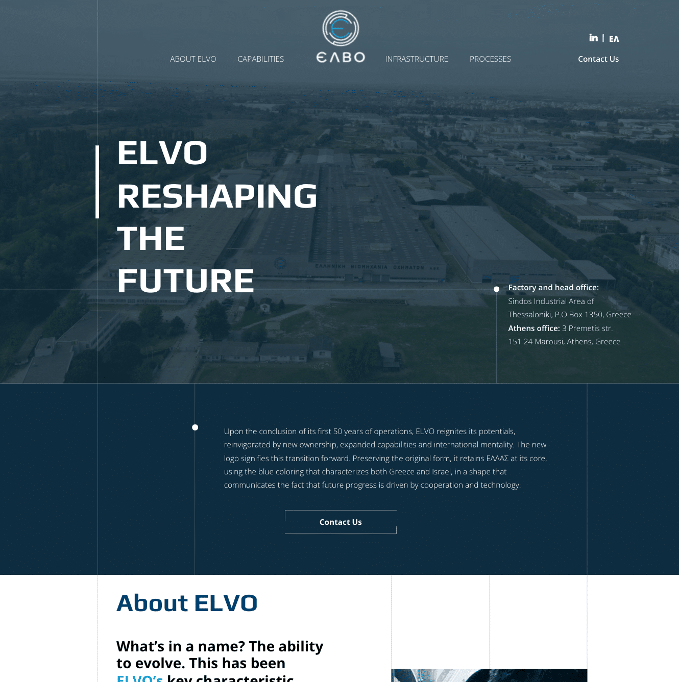 ELVO — website preview