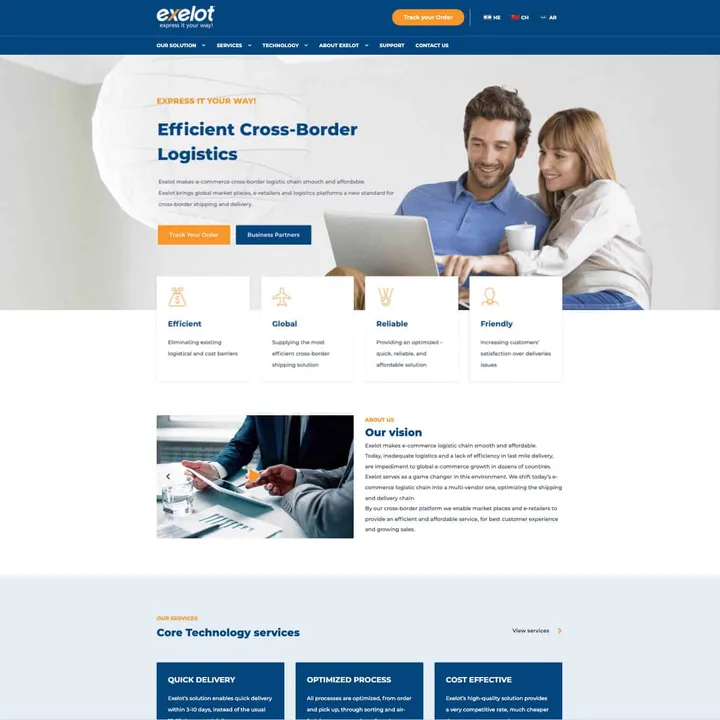Exelot — website preview