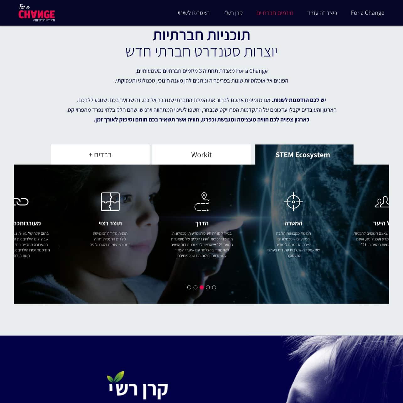 For a Change — project view 3