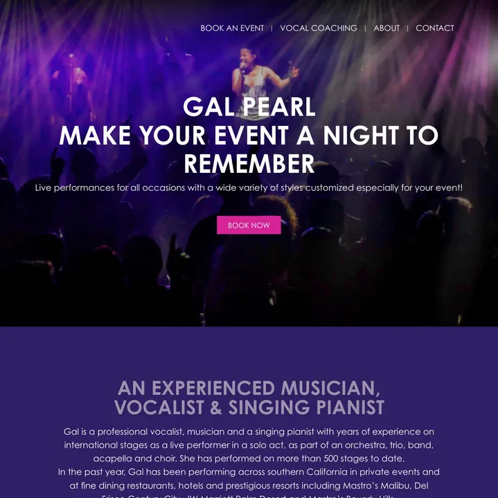 Gal Pearl — website preview