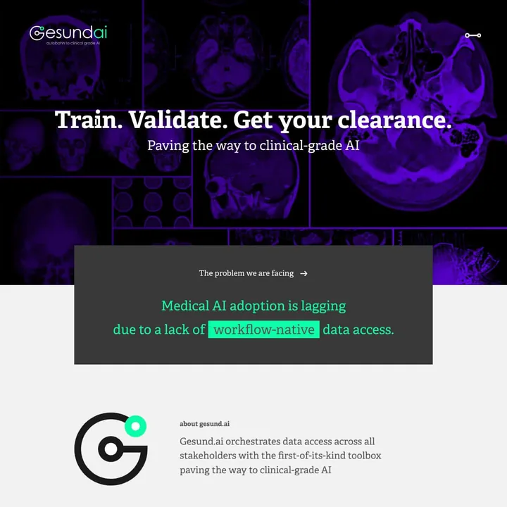 Gesund.AI — website preview