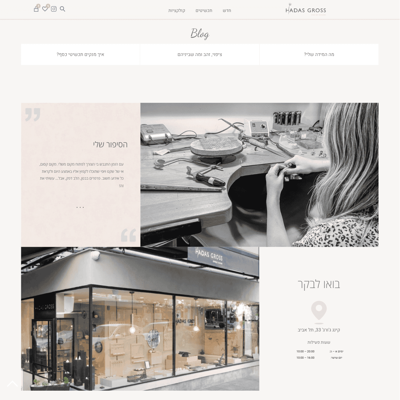 Hadas Gross Jewelry — project view 2