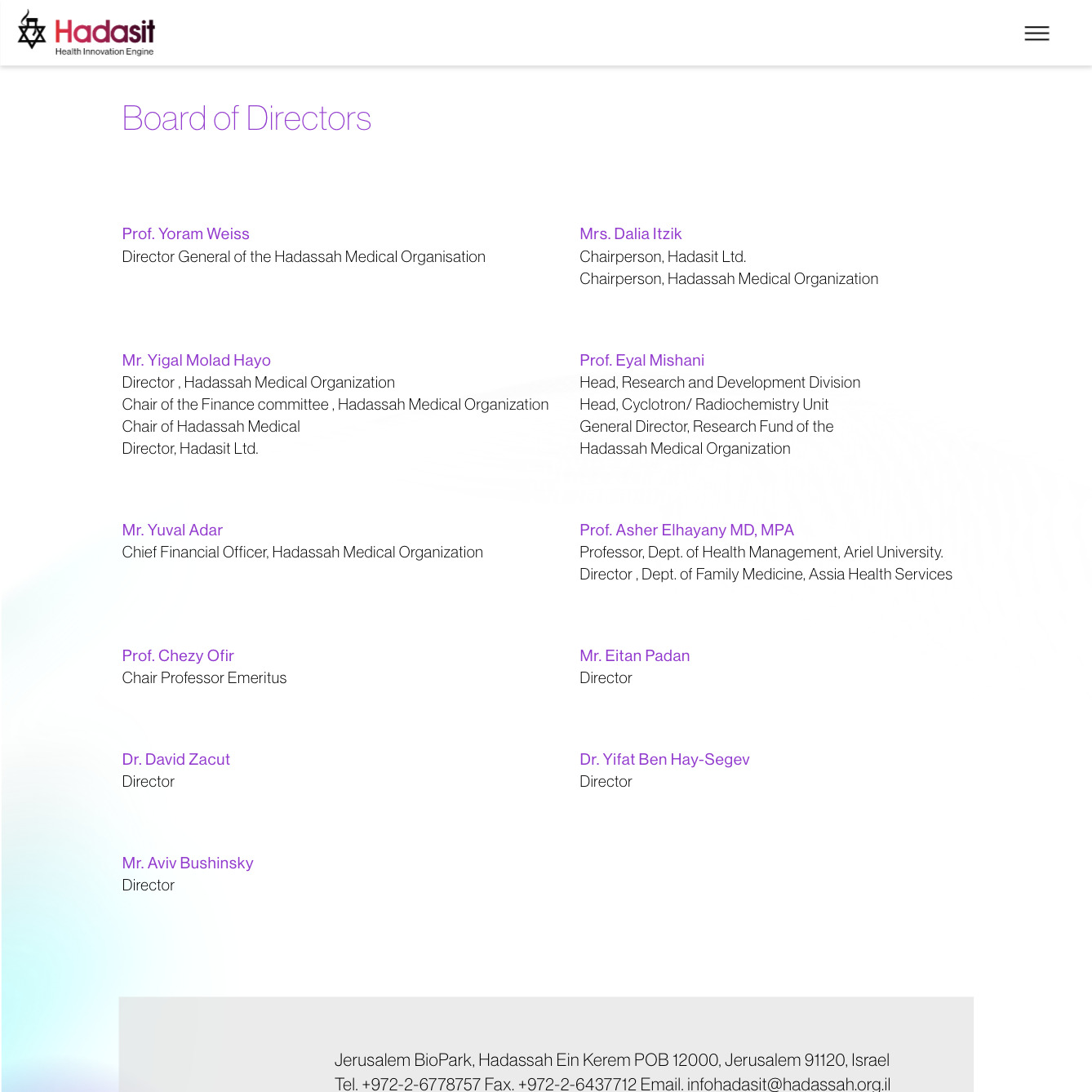 Hadasit — project view 28