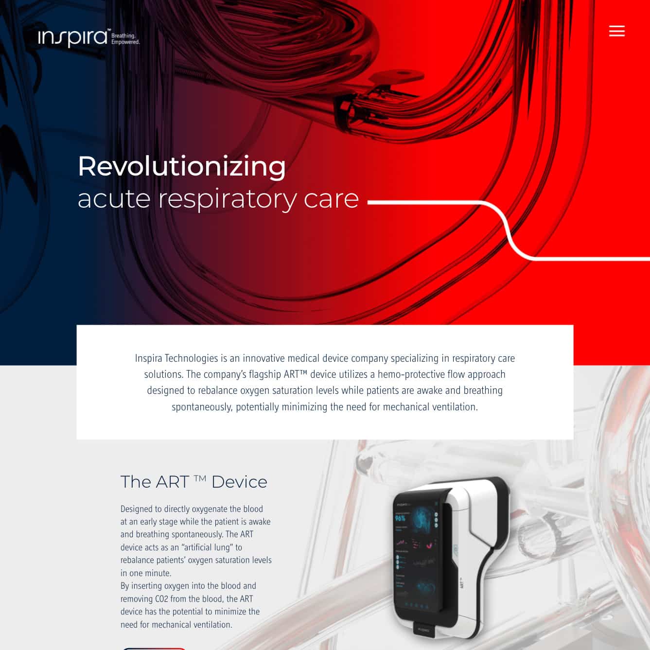 Inspira Technologies — website preview