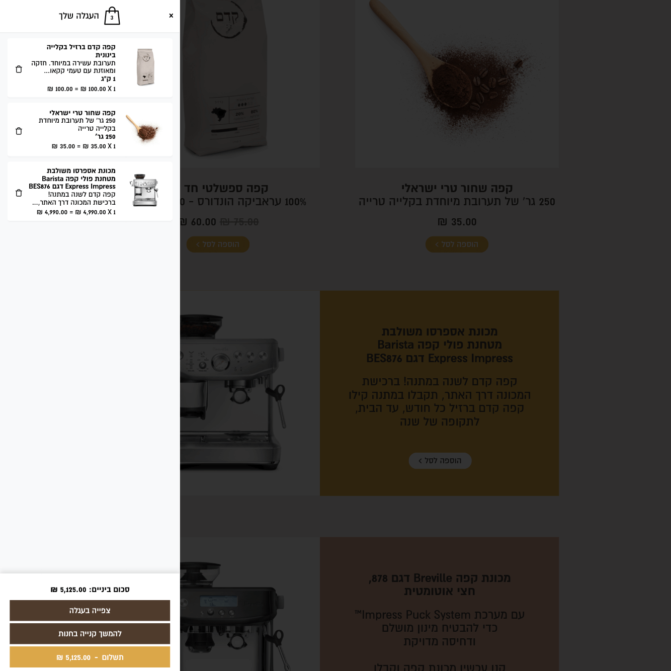 Kedem Coffee — project view 6