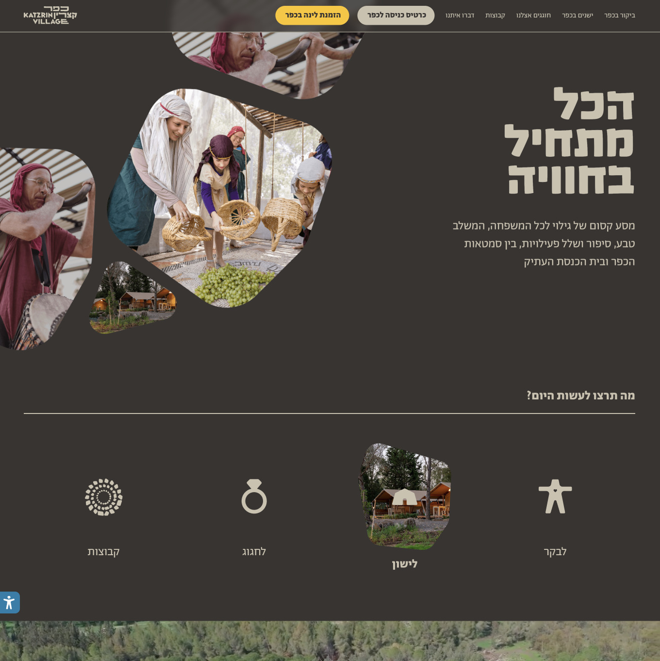 Kfar Katrzrin — website preview