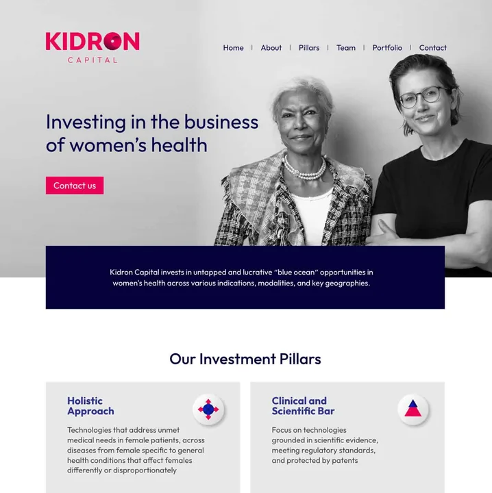 Kidron Capital — website preview