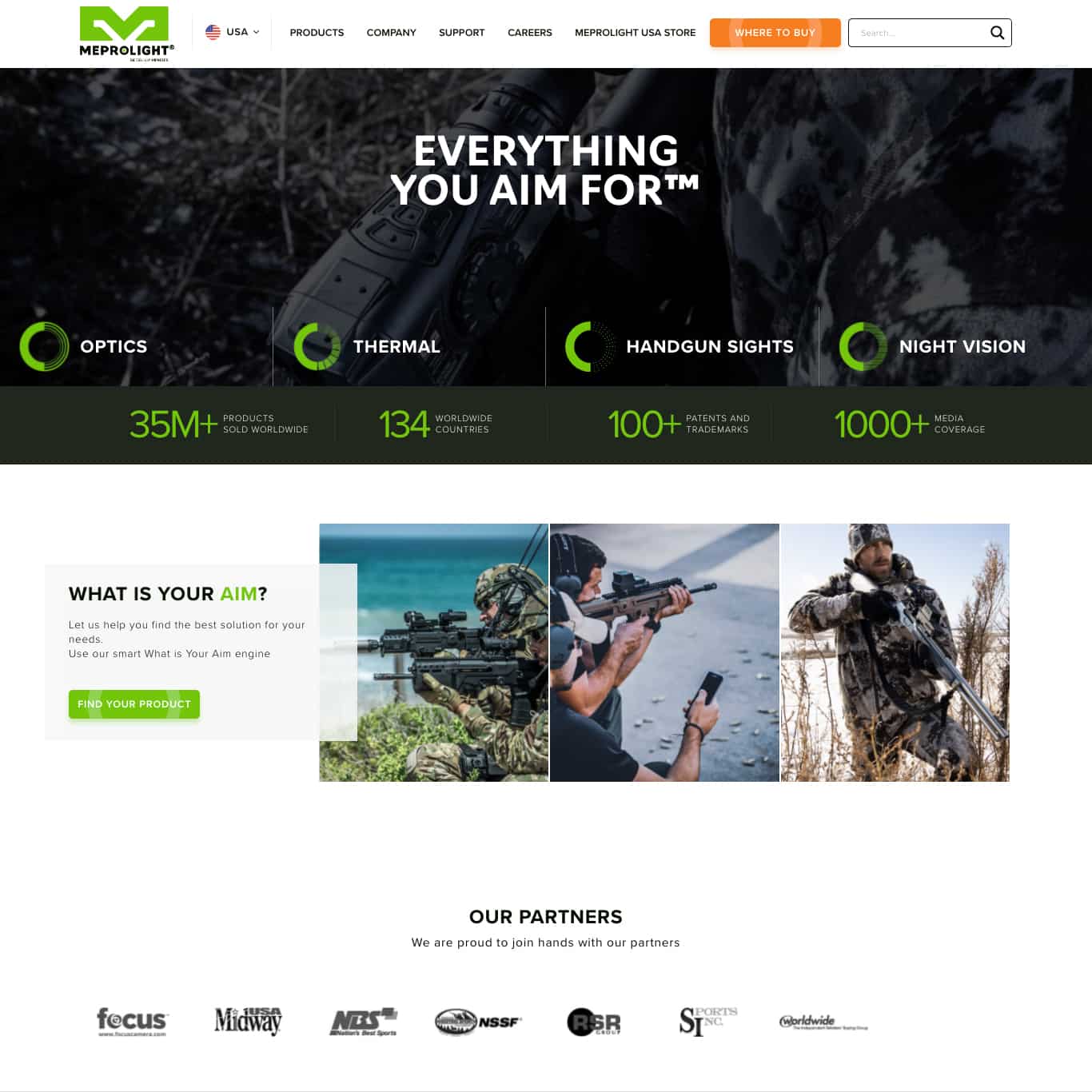 Meprolight — website preview