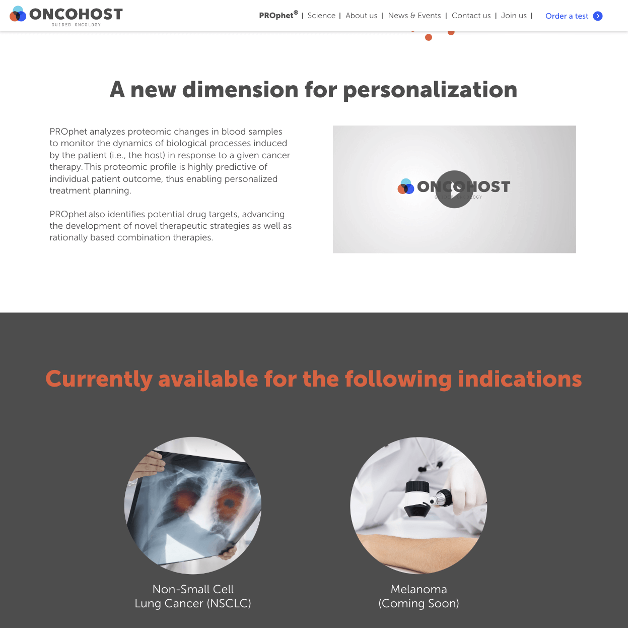 OncoHost — project view 4