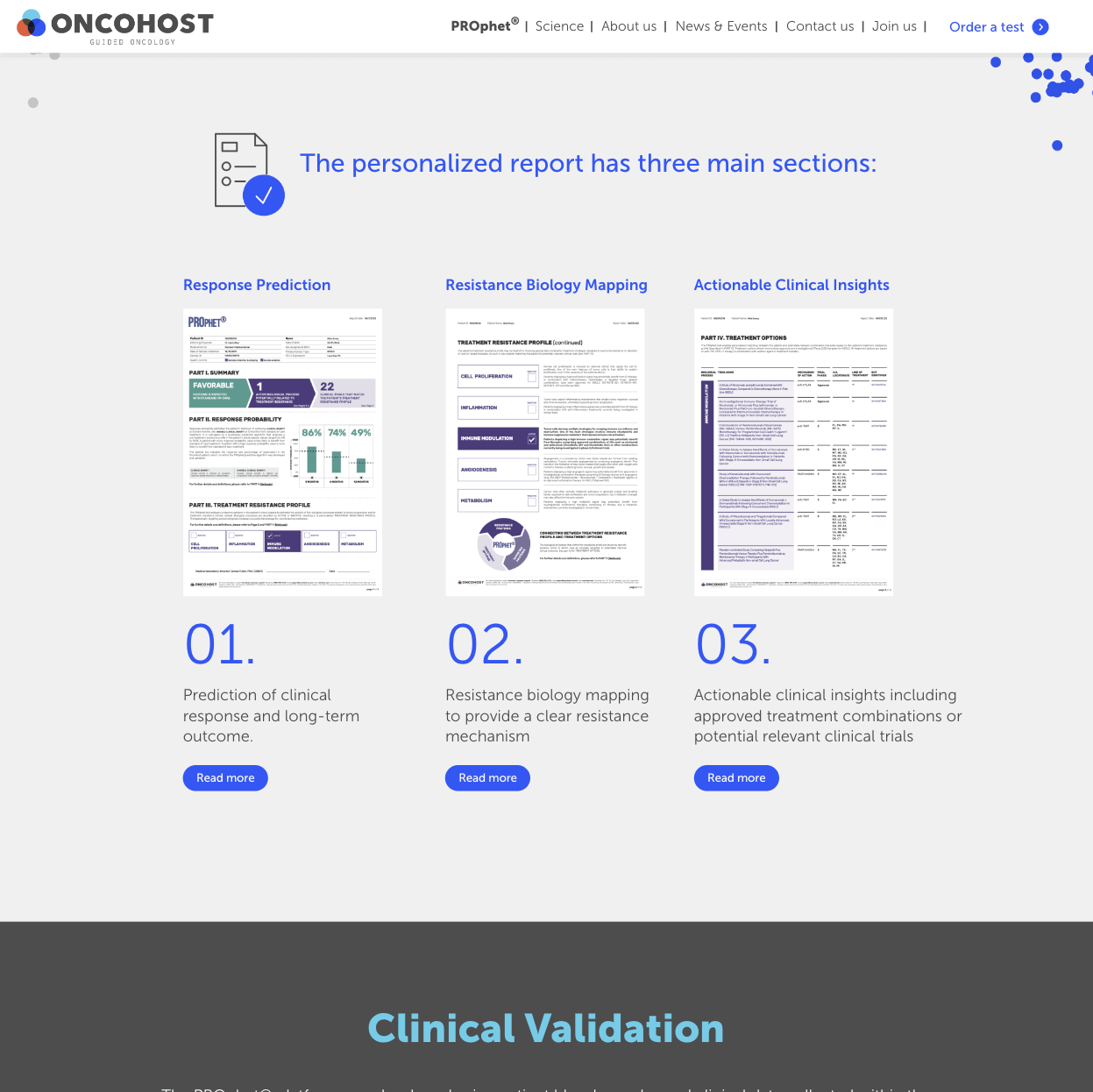 OncoHost — project view 7