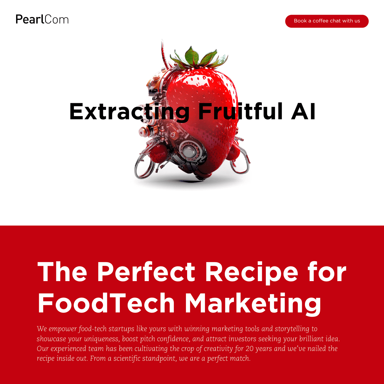 PearlCom FoodTech — website preview