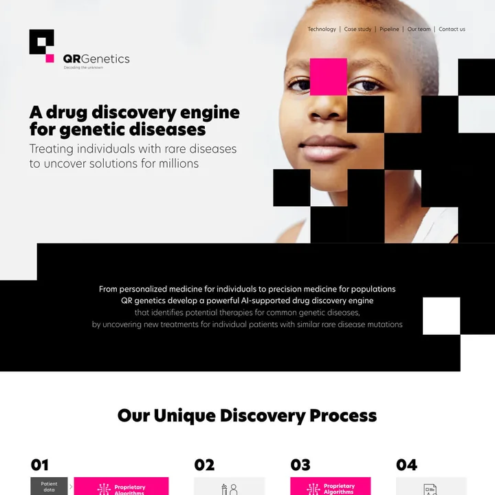 QRGenetics — website preview