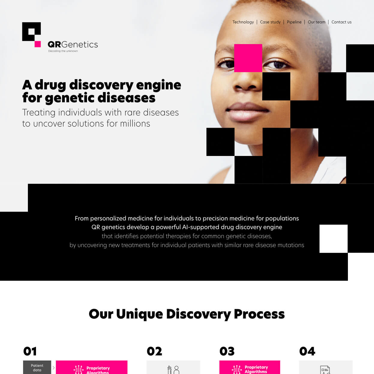 QRGenetics — website preview
