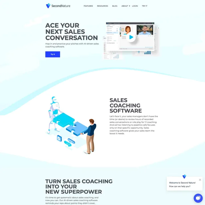 Second Nature — website preview
