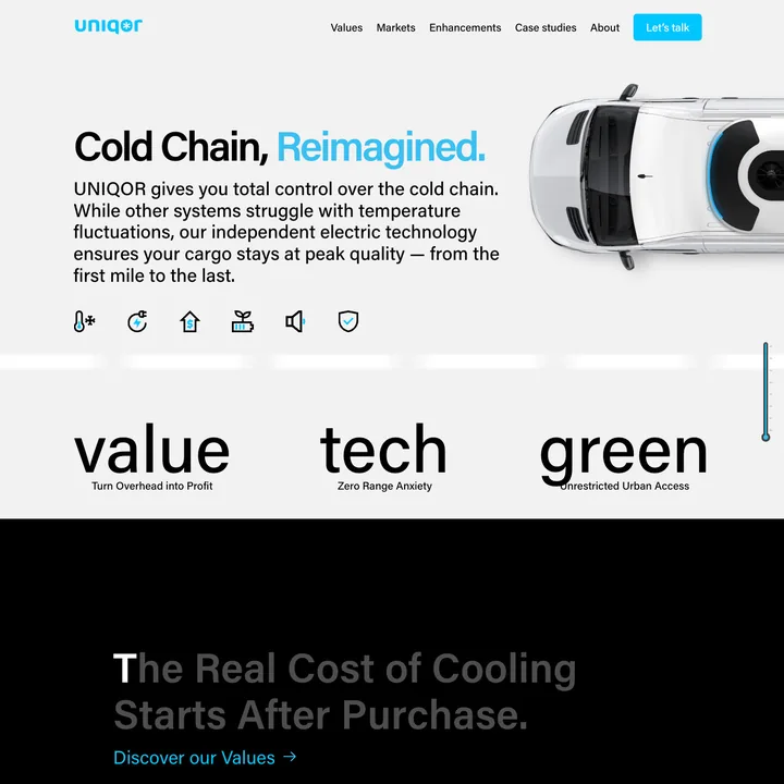 Uniqor — website preview