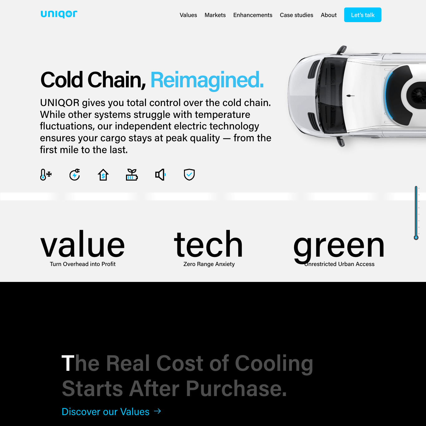 Uniqor — website preview