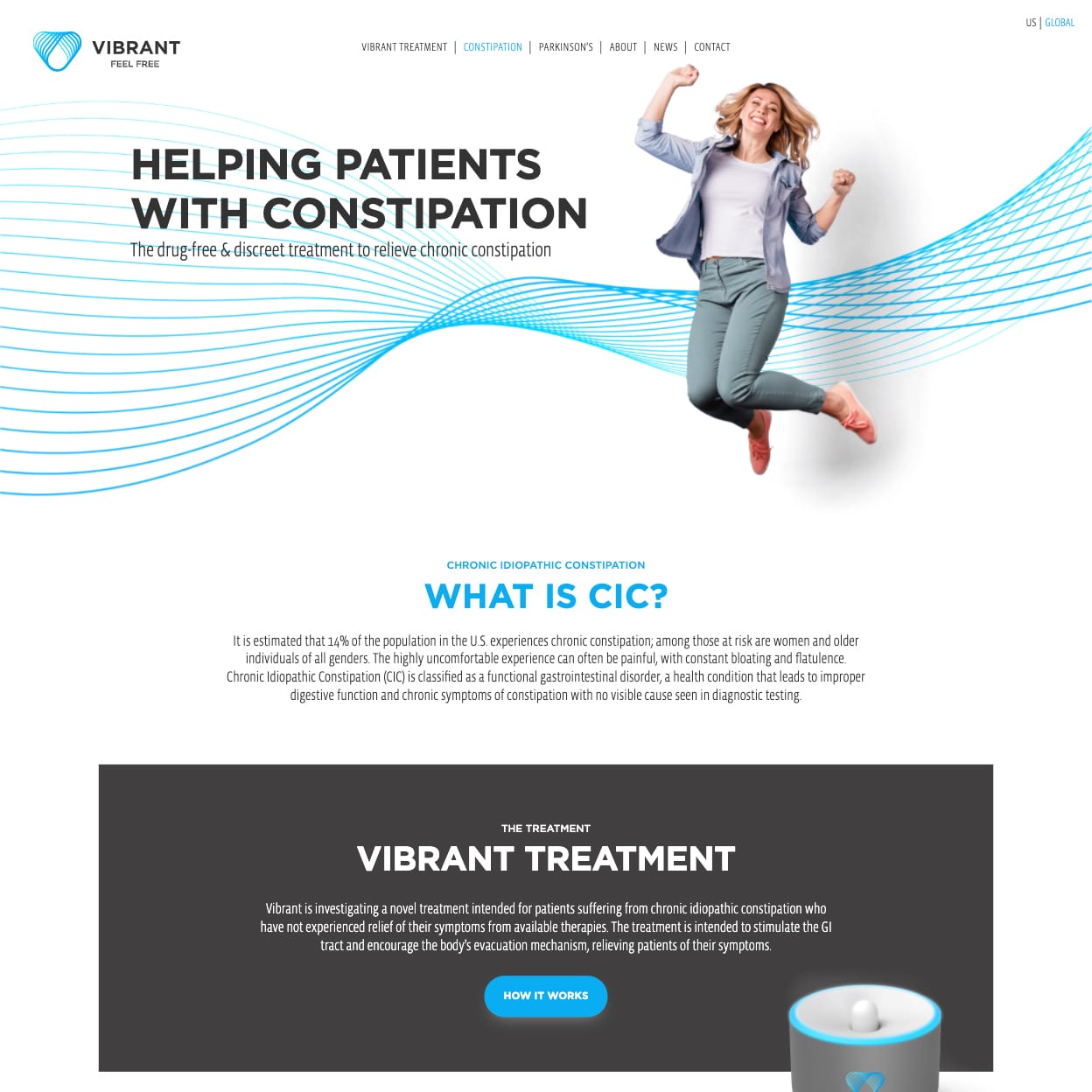 Vibrant — website preview